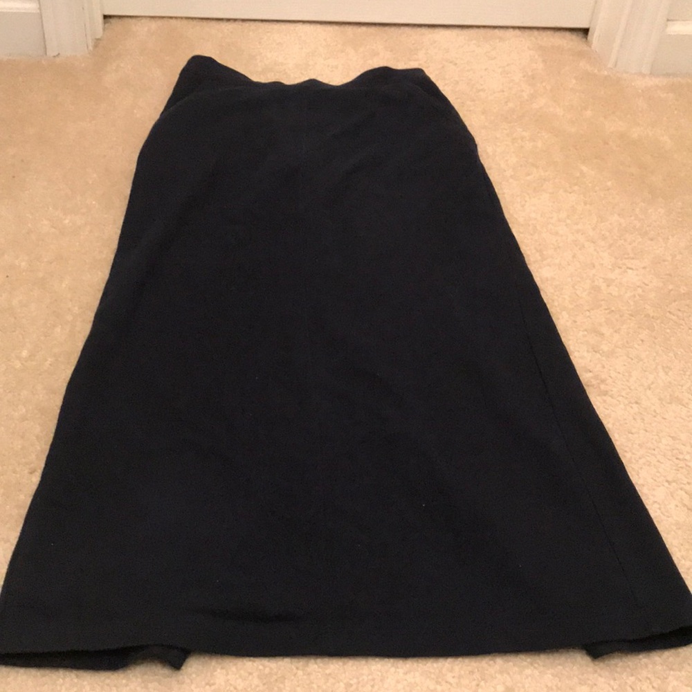 Navy blue cotton dress